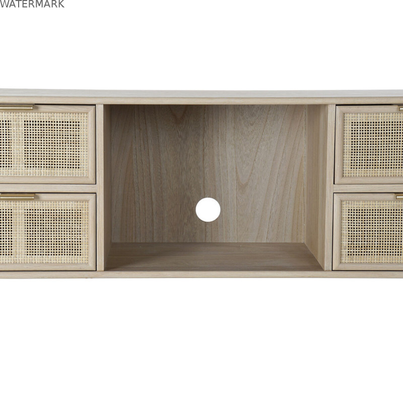 Meubles de télévision DKD Home Decor Multicouleur Naturel Bois de paulownia Bois MDF 120 x 42 x 60 cm