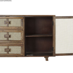 Buffet DKD Home Decor Rotin Bois de manguier (150.5 x 40.5 x 86 cm)