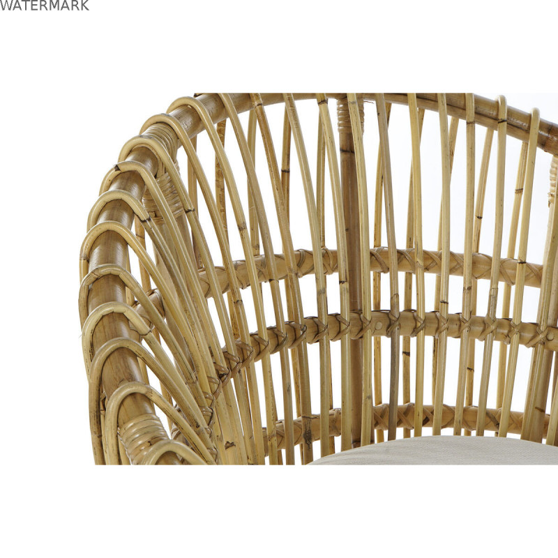 Fauteuil DKD Home Decor 8424001750092 Naturel Coton Blanc Rotin (74 x 67 x 85 cm) Fauteuil DKD Home Decor 8424001750092 Naturel Coton Blanc Rotin (74 x 67 x 85 cm)