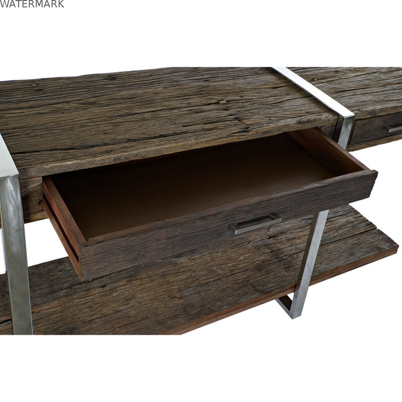 Meuble d'Entrée DKD Home Decor Marron Argenté 180 x 44 x 75 cm