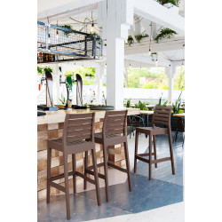 Tabouret de bar Ares marron
