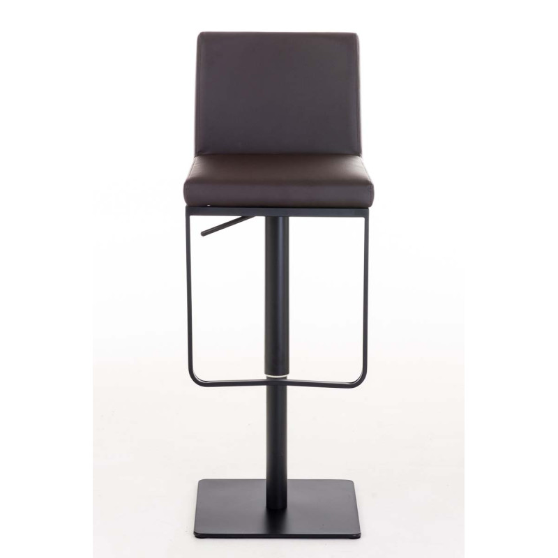 Tabouret de bar Panama B simili cuir marron