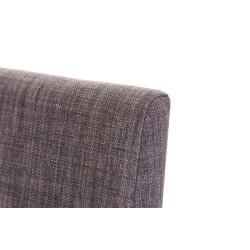 Tabouret de bar Panama B en tissu gris