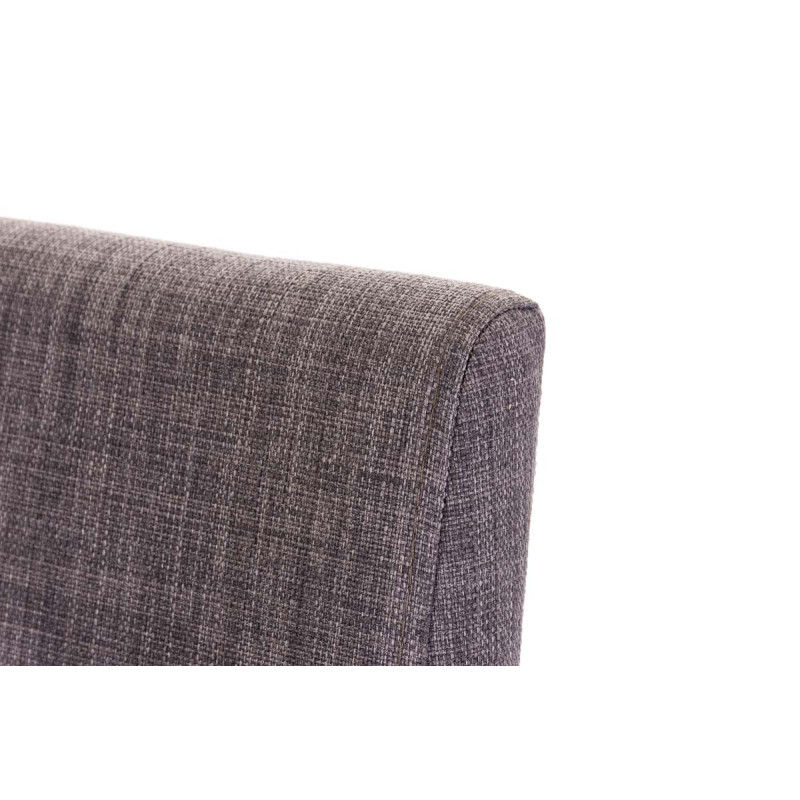 Tabouret de bar Panama B en tissu gris