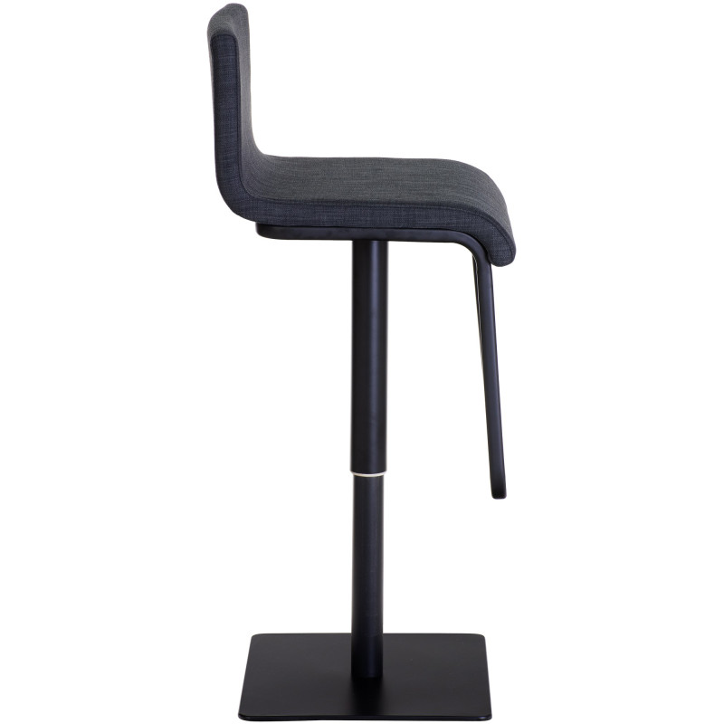 Tabouret de bar Limon B tissu gris foncé