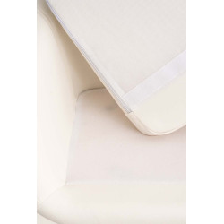 Tabouret de bar Grant simili cuir blanc
