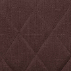 Tabouret de bar Lazio en tissu marron chromé