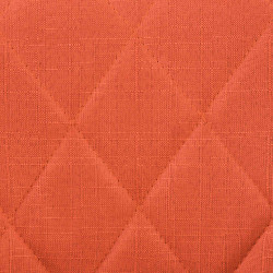 Tabouret de bar Lazio tissu chrome orange