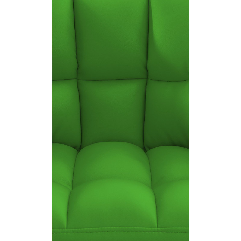 Tabouret de bar Damaso avec structure à 4 pieds blanc vert