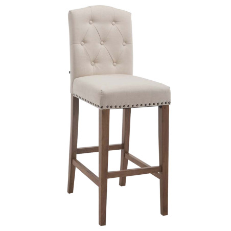 Taburete Louise en Tela Antiguo claro,Crema