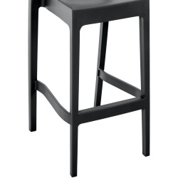 Lot de 2 tabourets de bar Maya noir