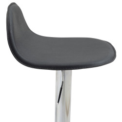 Lot de 2 tabourets de bar Lana V2 chrome noir