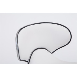 Tabouret de bar Las Vegas V2 chrome blanc