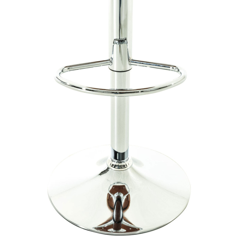Lot de 2 tabourets de bar Kingston C en cuir artificiel naturel/crème