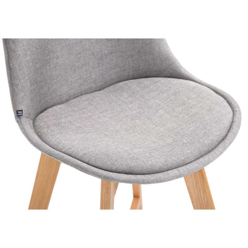 Lot de 2 tabourets de bar Cannes tissu natura