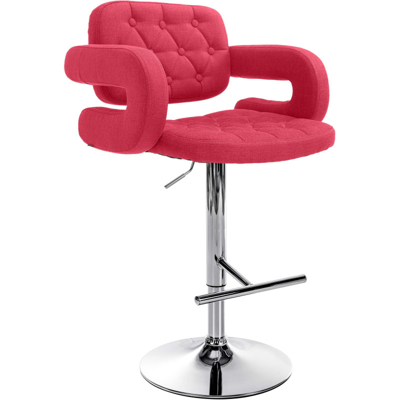 Tabouret de bar Dublin FABRIC C rouge