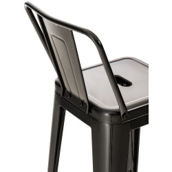 Lot de 2 tabourets de bar Mason noir