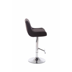 Tabouret de bar Club en cuir artificiel C marron