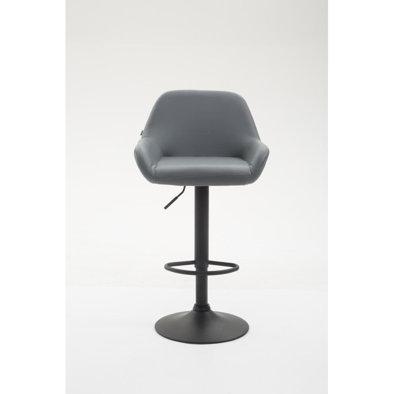 Tabouret de bar Braga en cuir artificiel B gris