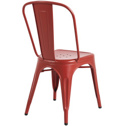 Lot de 4 chaises Benedikt rouges