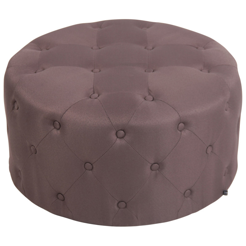 Repose-pieds Corsica en tissu marron