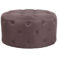 Repose-pieds Corsica en tissu marron