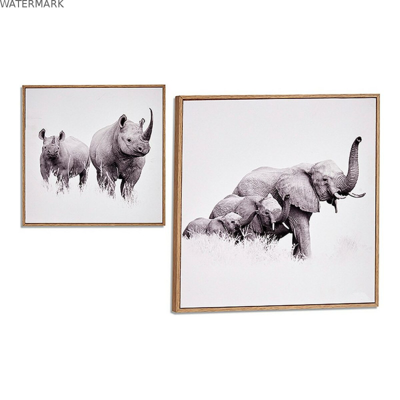 Cadre Avec cadre animaux Bois Contre-plaqué (31 x 2 x 31 cm)