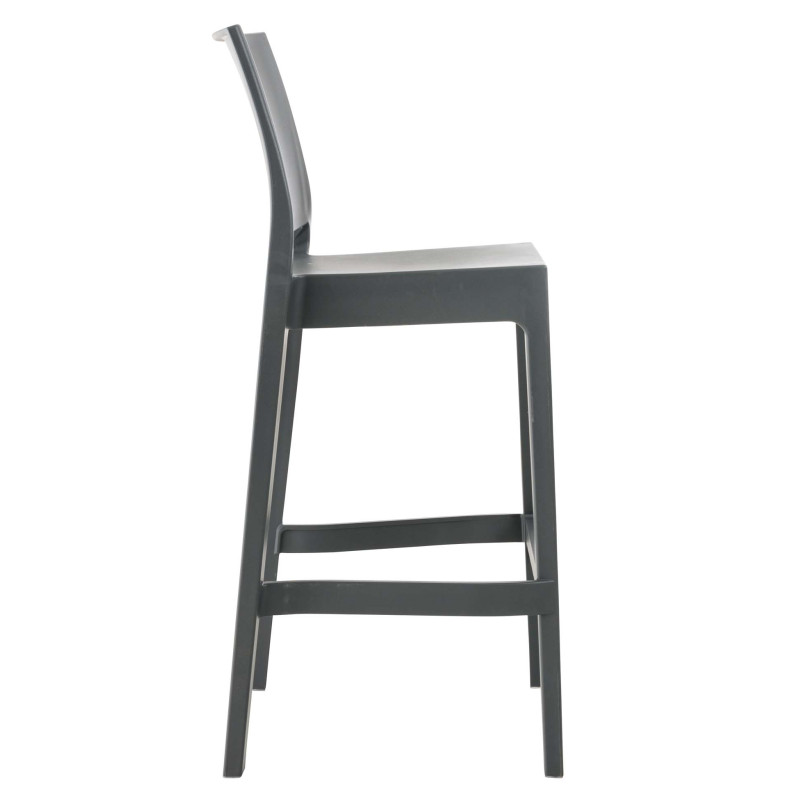 Taburete Apilable Maya Gris oscuro