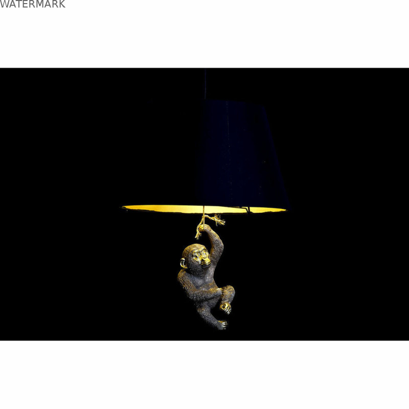 Suspension DKD Home Decor 35,5 x 35,5 x 51 cm Doré Résine Colonial 220 V 50 W Singe (2 Unités)