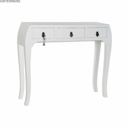 Meuble d'Entrée DKD Home Decor Blanc Argenté 96 x 26 x 80 cm