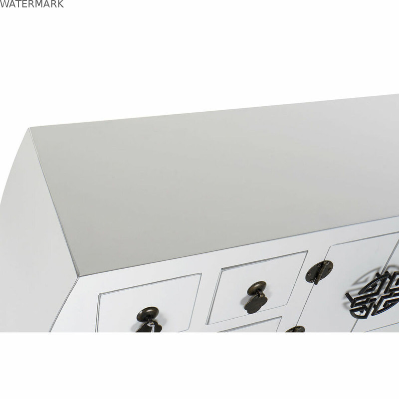 Meuble d'Entrée DKD Home Decor Blanc Argenté 98 x 26 x 80 cm