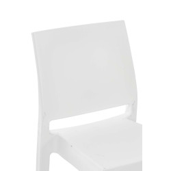 Taburete Apilable Maya Blanco