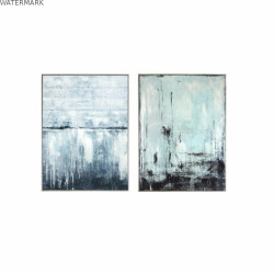 Cadre DKD Home Decor Abstrait 60 x 3 x 80 cm Moderne (2 Unités)