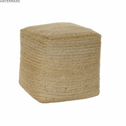 Repose-pied DKD Home Decor Fibre Naturel (45 x 45 x 40 cm)