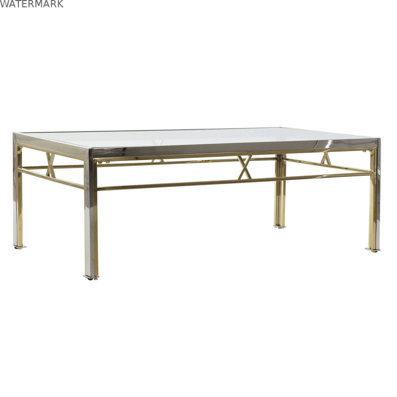 Table d'appoint DKD Home Decor Verre Acier Argent (110 x 60 x 40 cm) Table d'appoint DKD Home Decor Verre Acier Argent (110 x 60 x 40 cm)