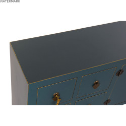 Meubles de télévision DKD Home Decor Sapin Bleu foncé Bois MDF 130 x 24 x 51 cm