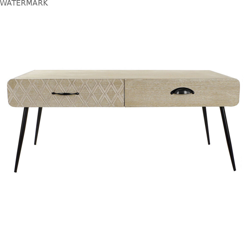 Table Basse DKD Home Decor Noir Multicouleur Cuivre Naturel Métal Bois de paulownia Bois MDF 100 x 52 x 42,5 cm 100 x 52 x 72 cm Table Basse DKD Home Decor Noir Multicouleur Cuivre Naturel Métal Bois de paulownia Bois MDF 100 x 52 x 42,5 cm 100 x 52 x 72 cm