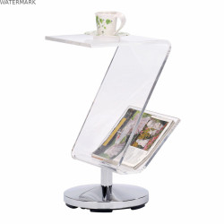 Petite Table d'Appoint DKD Home Decor Transparent Argenté 30 x 33 x 55 cm