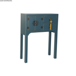 Meuble d'Entrée DKD Home Decor Bleu Doré 63 x 26 x 83 cm