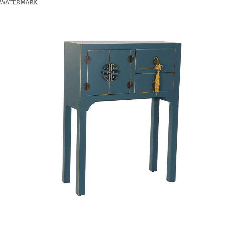 Meuble d'Entrée DKD Home Decor Bleu Doré 63 x 26 x 83 cm
