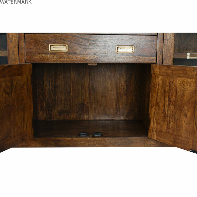 Buffet DKD Home Decor Verre Acacia (150 x 40.5 x 80 cm)