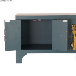 Meuble d'Entrée DKD Home Decor Bleu Doré 63 x 26 x 83 cm