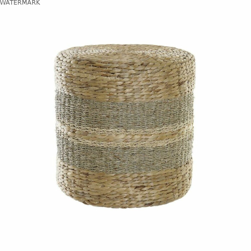 Repose-pied DKD Home Decor Multicouleur Naturel Aluminium Boho 42 x 42 x 40 cm