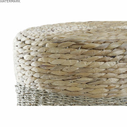 Repose-pied DKD Home Decor Multicouleur Naturel Aluminium Boho 42 x 42 x 40 cm