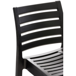 Taburete Apilable Ares Negro