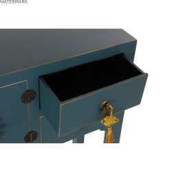 Meuble d'Entrée DKD Home Decor Bleu Doré 63 x 26 x 83 cm