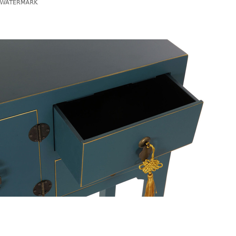 Meuble d'Entrée DKD Home Decor Bleu Doré 63 x 26 x 83 cm