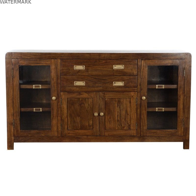 Buffet DKD Home Decor Verre Acacia (150 x 40.5 x 80 cm)