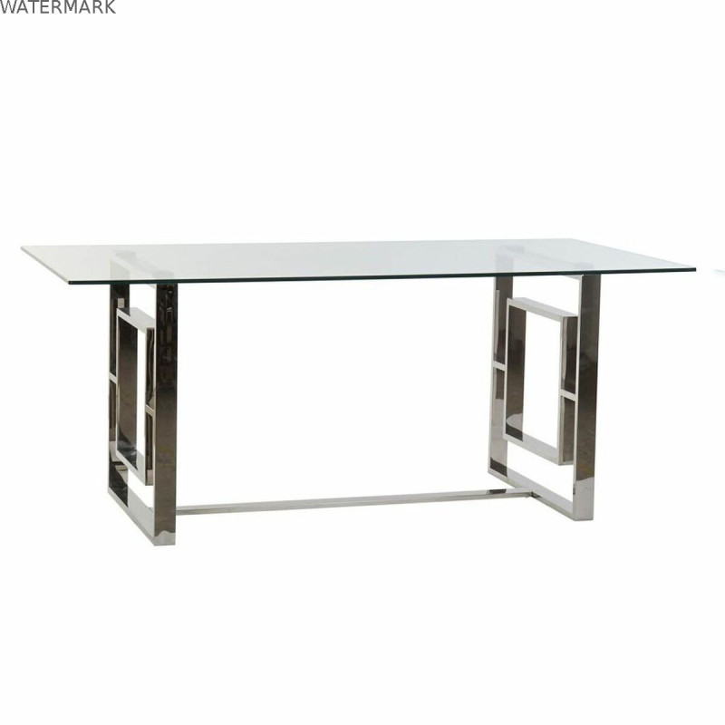Table de Salle à Manger DKD Home Decor Verre Acier (180 x 90 x 75 cm) Table de Salle à Manger DKD Home Decor Verre Acier (180 x 90 x 75 cm)