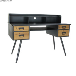 Bureau DKD Home Decor Métal Sapin (135 x 60 x 95 cm)